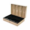 Controltek Heavy Duty Lay Flat Cash Box, 6 Compartments, 11.6 x 7.9 x 3.7, Sand 500132